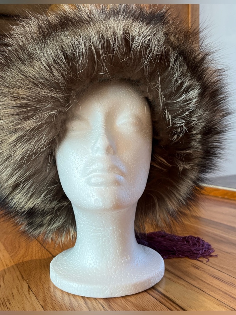 Vintage Fur Brocade Hat Von Henneberg